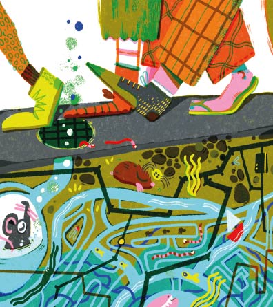 Water underground illustration for Boit, 2026