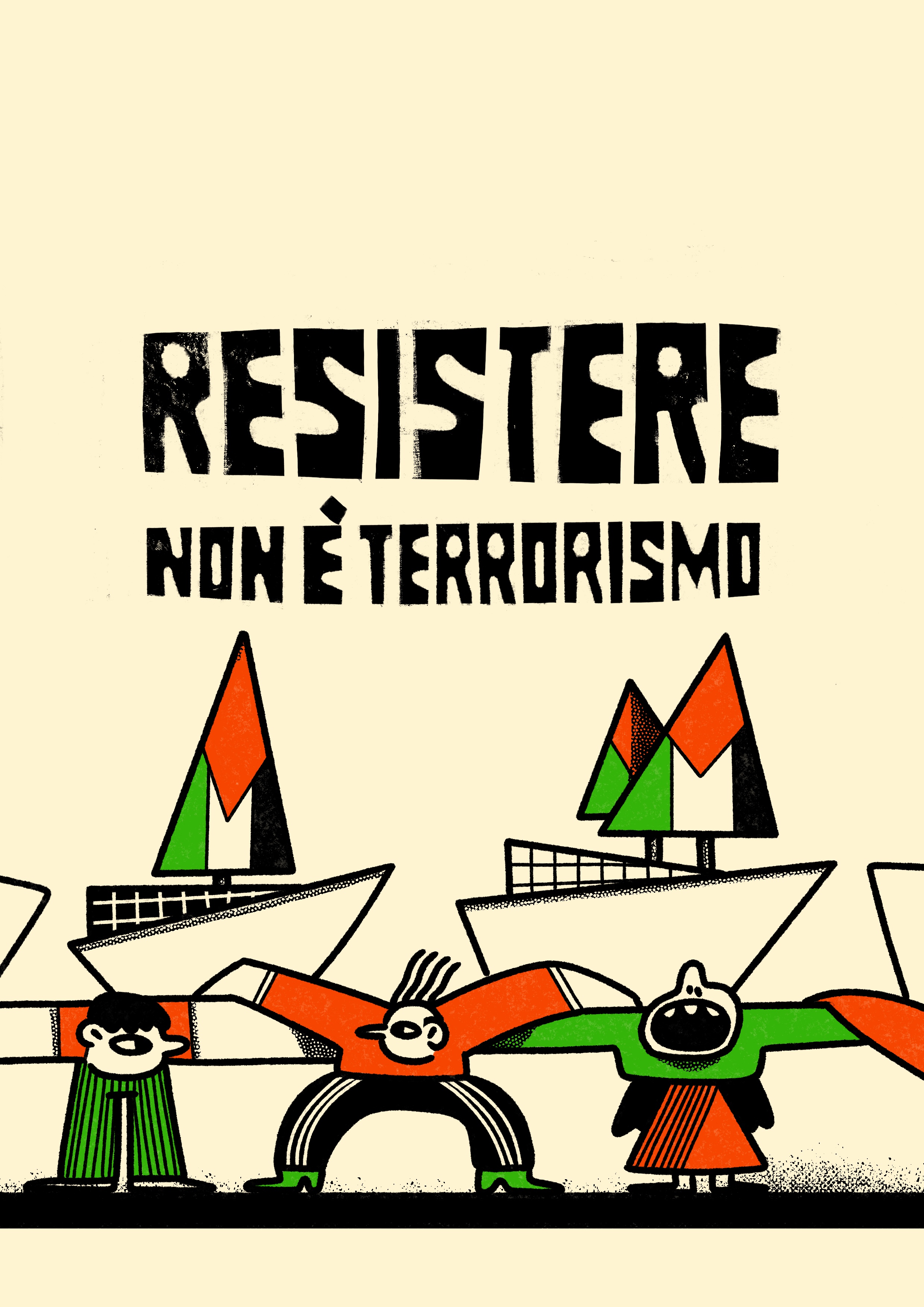 Illustration Global Sumud Flotilla 2025